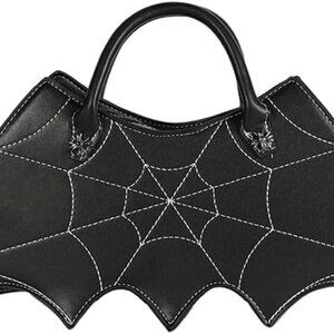 Women Bat Wing Crossbody Bag Goth Punk Fashion Handbag for Girl Gothic Shoulder